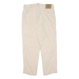 LEVI'S Mens Regular Cream Cotton Straight Fit Trousers W33 L28 Casual Wear