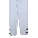 BASIC BLUES Womens Regular Fit Light Blue Denim Jeans W26 L30 Embroidered Detail