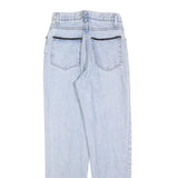 BASIC BLUES Womens Regular Fit Light Blue Denim Jeans W26 L30 Embroidered Detail