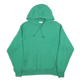 CHAMPION REVERSE WEAVE Mens Green Pullover Hoodie L Cotton Blend Casual