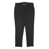 NATURE TRAIL Womens Black Slim Fit Zip Closure Trousers W34 L31 Comfortable