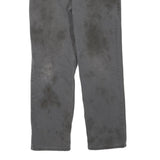 CARHARTT Mens Grey Regular Fit Straight Cotton Blend W32 L28 Workwear Zip Jeans