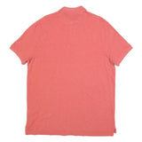 POLO RALPH LAUREN Mens Pink Short Sleeve Plain XL Cotton Blend Polo Shirt