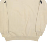 ADIDAS Mens Beige Cotton Blend Crew Neck S Logo Sweatshirt Casual Sport