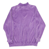 Womens Purple Plain Pullover Jumper Crew Neck Rib Knit L Soft Feel Comfortable