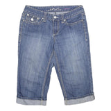 ANC DENIM Womens Denim Blue Regular Fit Straight Shorts UK 10 W30 Casual Cotton