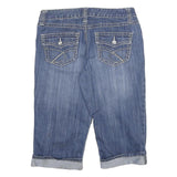 ANC DENIM Womens Denim Blue Regular Fit Straight Shorts UK 10 W30 Casual Cotton