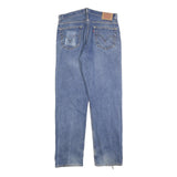 LEVI'S 505 Mens Jeans Blue Regular Straight Denim Medium W36 L34 Classic Style
