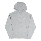 NIKE Womens Grey Pullover Hoodie S Zip Up Casual Sweatshirt Sportswear