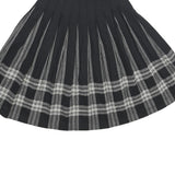 PENDLETON Womens Black Wool Pleated Midi Woven Skirt XS Classic Checked Design