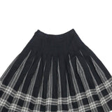 PENDLETON Womens Black Wool Pleated Midi Woven Skirt XS Classic Checked Design