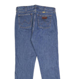 WRANGLER Womens Jeans Blue Regular Straight Denim Medium W32 L32 Classic Fit