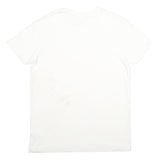 GAP Mens White Plain T-Shirt L Short Sleeve Crew Neck Cotton Summer Casual