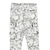 CLOCKHOUSE Mens Cotton Drawstring Regular Fit Grey Camouflage Trousers W30 L30