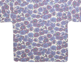 WEEKENDS ONLY Mens Purple & Blue Floral Cotton Blend Shirt M Summer Holiday