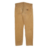CARHARTT Mens Slim Fit Jeans Beige Denim W32 L32 Button Closure Casual Workwear