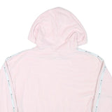 CHAMPION Womens Pink Hoodie M Polyester Blend Logo Tape Casual Top