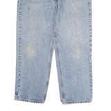 CARHARTT Mens Classic Blue Denim Jeans W36 L37 Comfortable Workwear Zip Closure