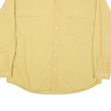EDDIE BAUER Mens Yellow Cotton Blend Shirt XL Button Down Pocket Casual