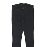 LEVI'S 711 Womens Slim Black Denim Medium W26 L28 Stretch Skinny Jeans