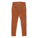 PATAGONIA Womens Cotton Blend Slim Straight Trousers Orange W27 L31 Stylish