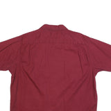 WRANGLER Mens Red Cotton Blend Shirt XL Casual Button Pocket Summer Tee