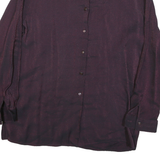 KAREN SCOTT Womens Purple Shirt L Button Long Sleeve Classic Fit Elegant