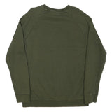 ADIDAS Mens Green Crew Neck M Cotton Blend Sweatshirt Casual Sportswear