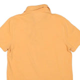 TOMMY HILFIGER Mens Yellow Polo Shirt M Cotton Blend Short Sleeve Basic