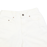 LEE Womens Shorts White Casual Plain XS W26 Cotton Comfort Fit
