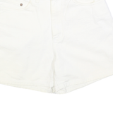 LEE Womens Shorts White Casual Plain XS W26 Cotton Comfort Fit