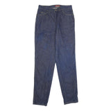 GEOFFREY HUNTER SPORT Womens Jeans Blue Classic Straight Denim W30 L34 Zip