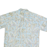 COOKE STREET Mens Blue Pattern Hawaiian Shirt L Lightweight Cotton Casual