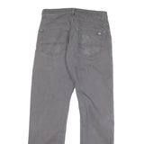 DICKIES Mens Cotton Blend Grey Regular Straight Trousers W30 L30 Workwear Zip