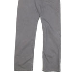 DICKIES Mens Cotton Blend Grey Regular Straight Trousers W30 L30 Workwear Zip