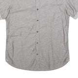 TED BAKER Mens Grey Short Sleeve Summer Shirt M Casual Cotton Blend