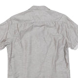 TED BAKER Mens Grey Short Sleeve Summer Shirt M Casual Cotton Blend