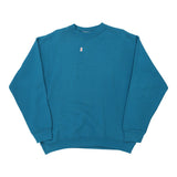 Made in USA Tultex Sweatshirt - Large Blue Cotton Blend