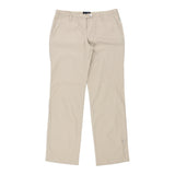 Armani Jeans Trousers - 32W UK 10 Beige Cotton