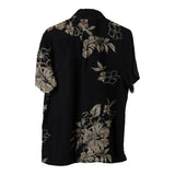 Vintage black Red Level Nine Hawaiian Shirt - mens small