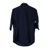 Vintage navy Benetton Hawaiian Shirt - womens medium