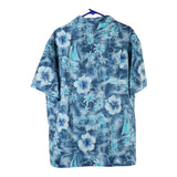 Vintage blue Unbranded Hawaiian Shirt - mens x-large