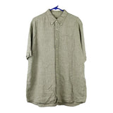 Vintage Unbranded Hawaiian Shirt - 2XL Green Viscose Blend