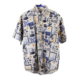 Vintage Crossings Floral Hawaiian Shirt - Medium Multicoloured Viscose Blend