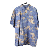 Vintage blue Island Shores Hawaiian Shirt - mens xx-large