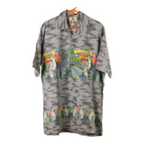 Vintage grey Jo Axx'S Hawaiian Shirt - mens xx-large
