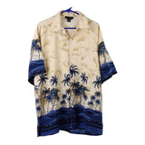 Vintage beige Oscar Misa Hawaiian Shirt - mens x-large