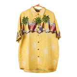 Vintage yellow Lowes Hawaiian Shirt - mens xx-large