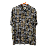 Vintage black Unbranded Hawaiian Shirt - mens medium