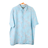 Vintage blue Havanera Hawaiian Shirt - mens x-large